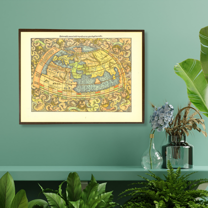 Ptolemaic World Map, 1552