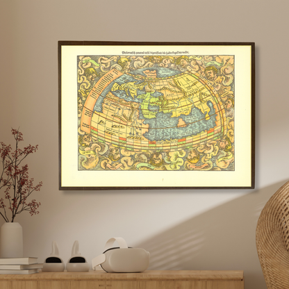 Ptolemaic World Map, 1552