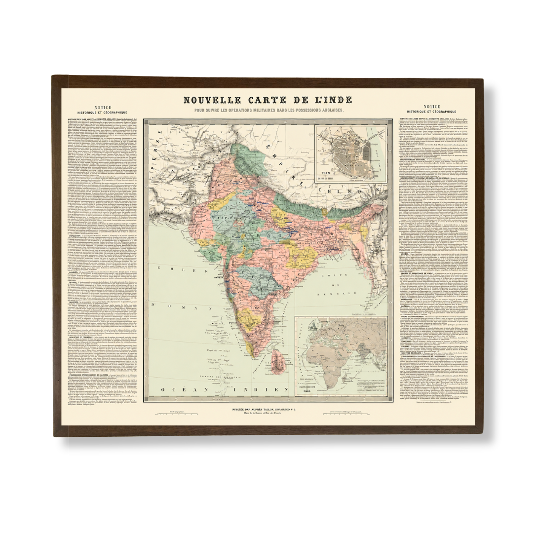 French Military Map of India, 1872