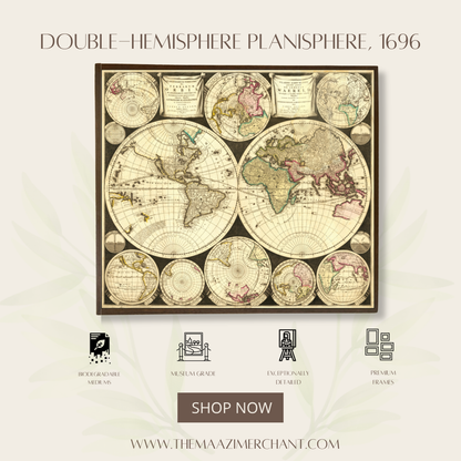 Double-Hemisphere Planisphere, 1696