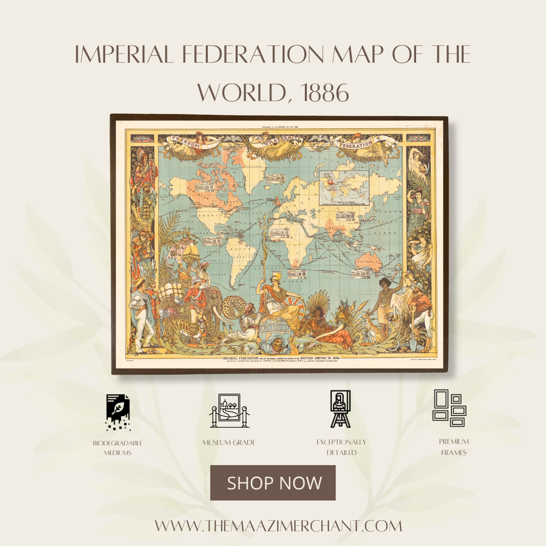 Imperial Federation Map of the World, 1886