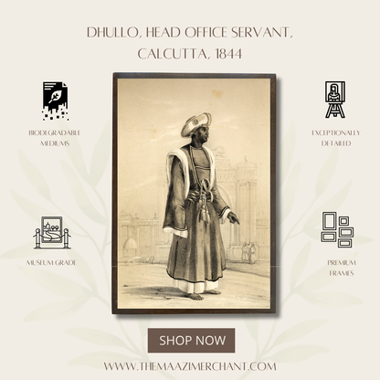 Dhullo, Head office clerk, Calcutta, 1844