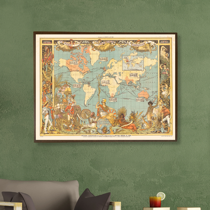 Imperial Federation Map of the World, 1886
