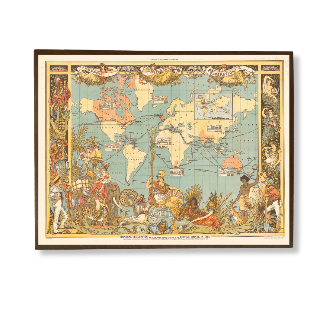 Imperial Federation Map of the World, 1886