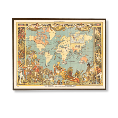 Imperial Federation Map of the World, 1886