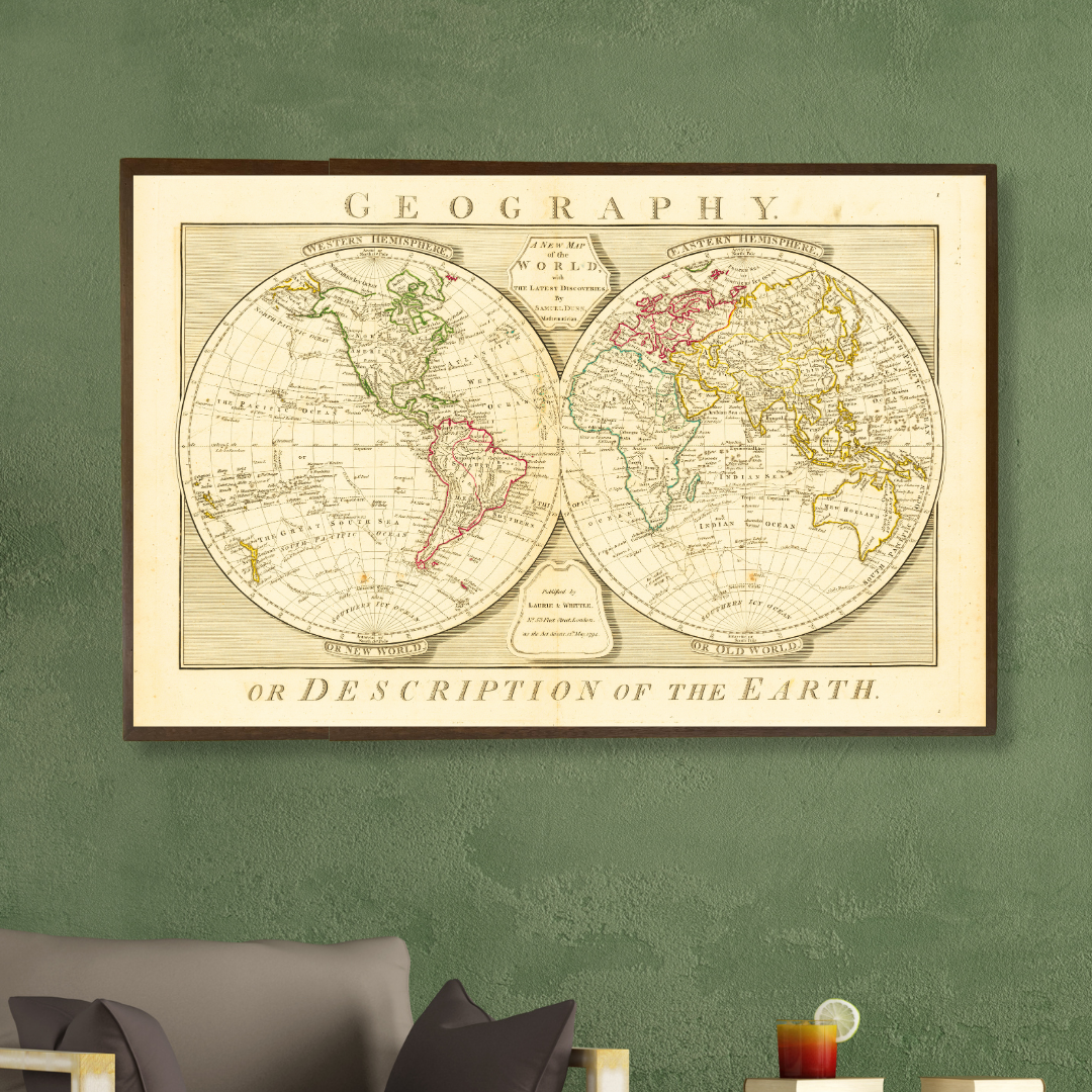 A New Map of the World with the last Discoveries, 1794