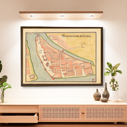 Plan of the City of Cochin, 1635