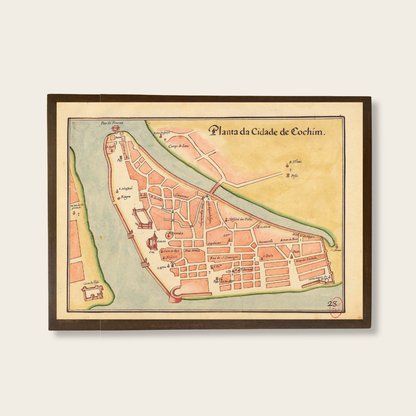 Plan of the City of Cochin, 1635