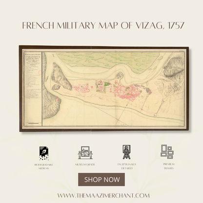 French Military Map of Vizag, 1757