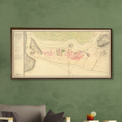 French Military Map of Vizag, 1757