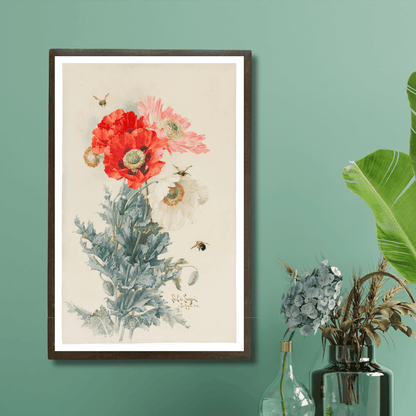 Poppies and Bees