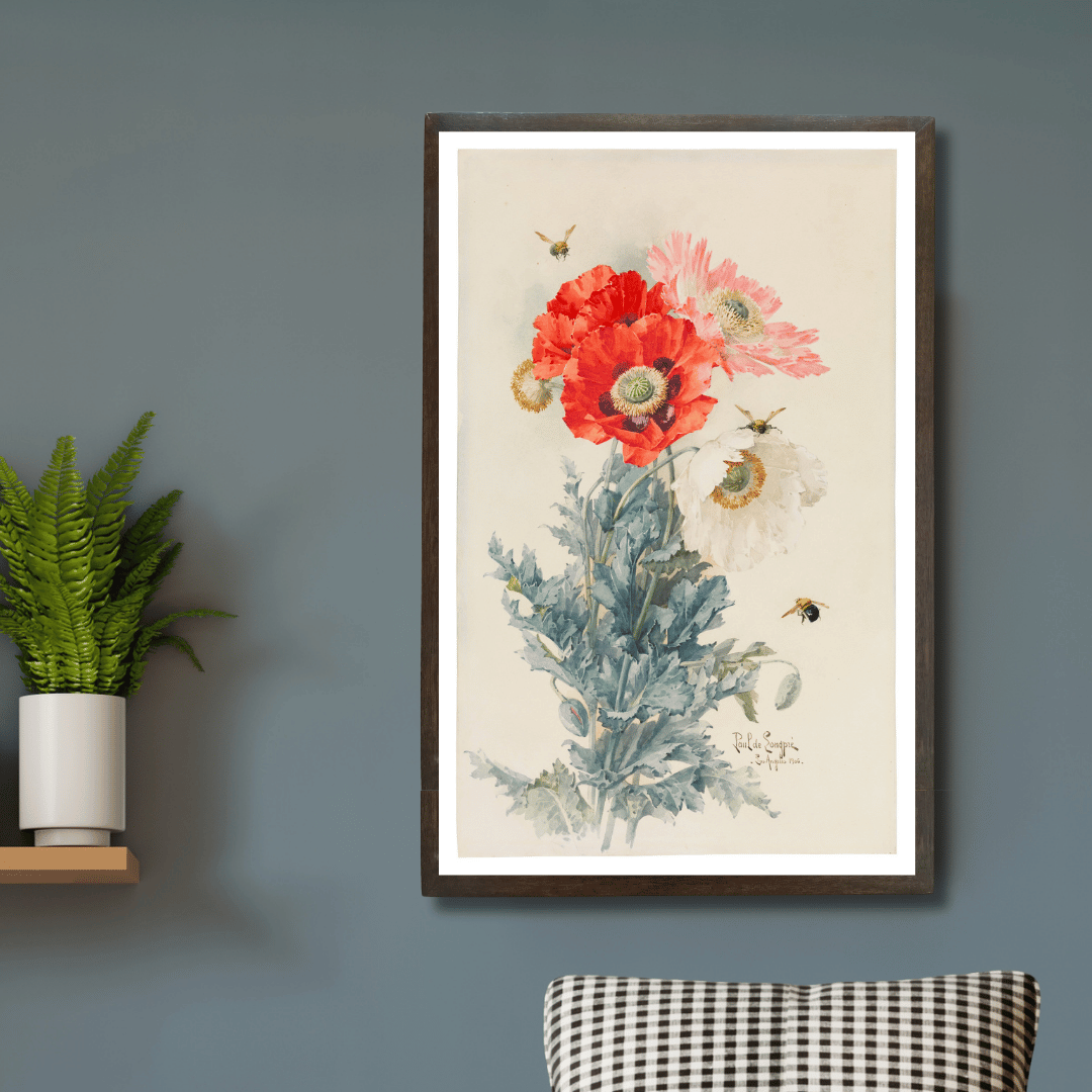 Poppies and Bees