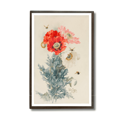 Poppies and Bees