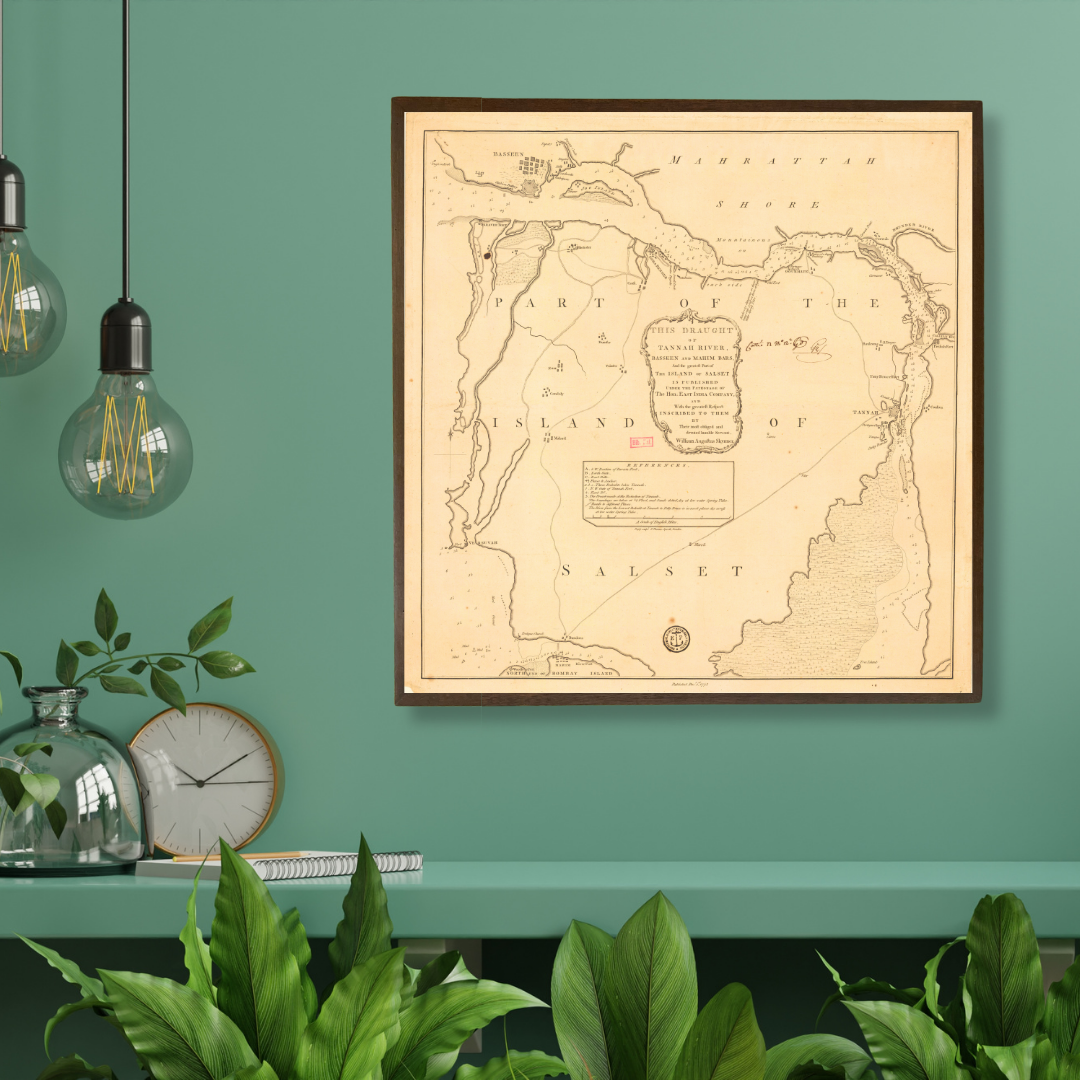 Tansa River Basin, Mahim And Basseen (Vasai) Creeks and Salsette Island, Bombay, 1778