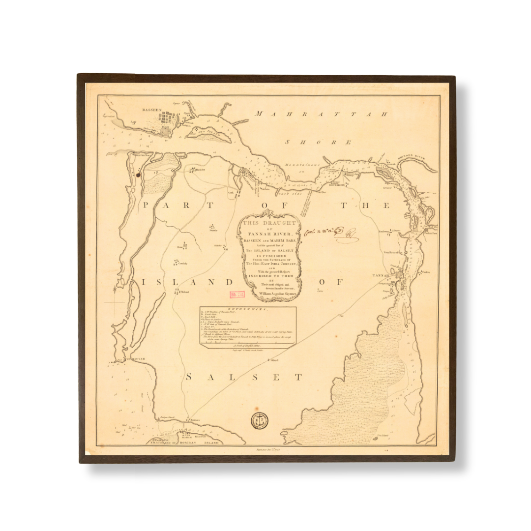 Tansa River Basin, Mahim And Basseen (Vasai) Creeks and Salsette Island, Bombay, 1778