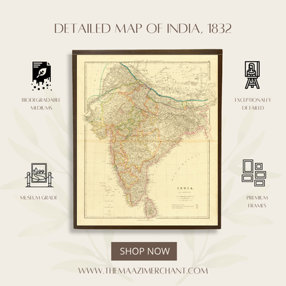 Detailed Map of India, 1832