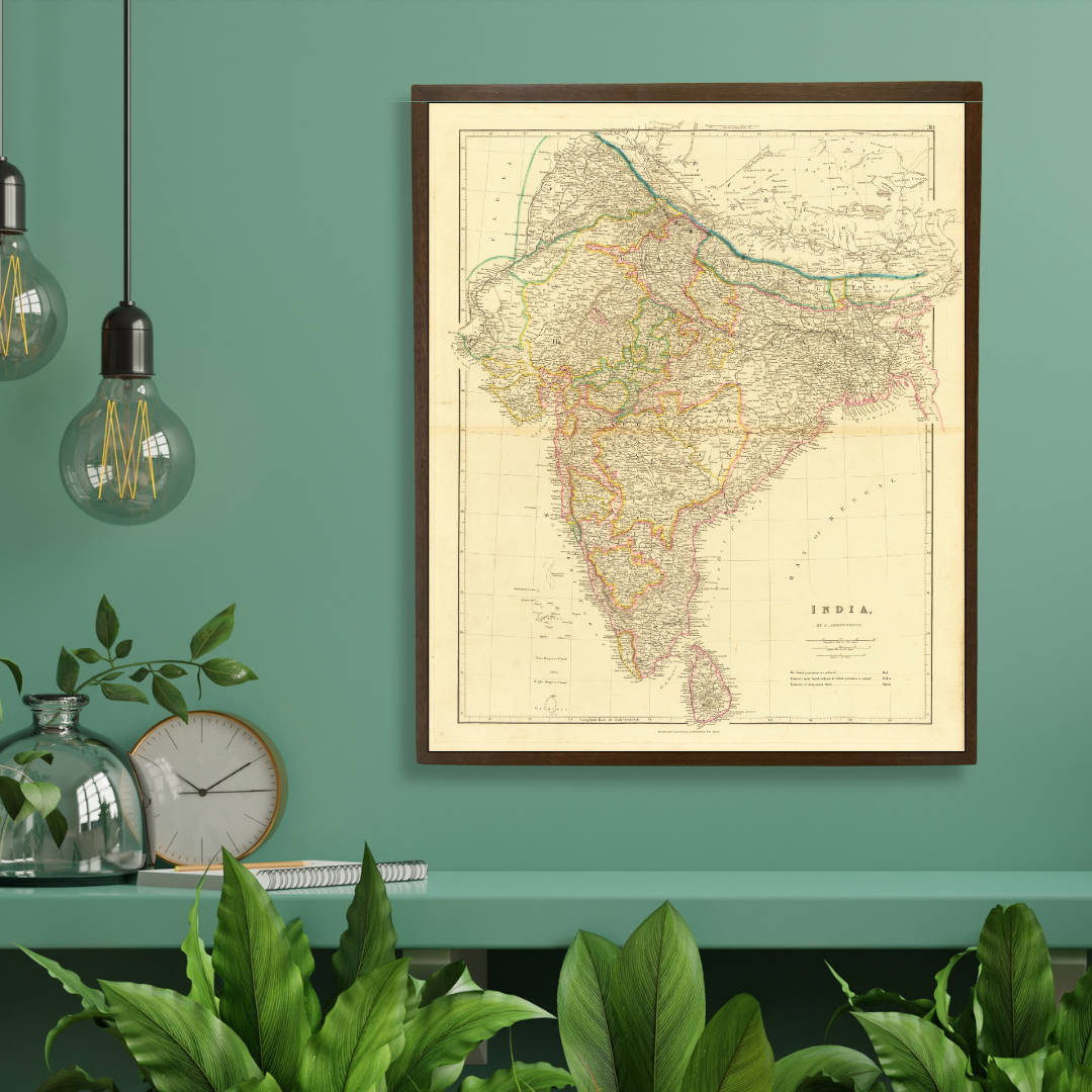 Detailed Map of India, 1832