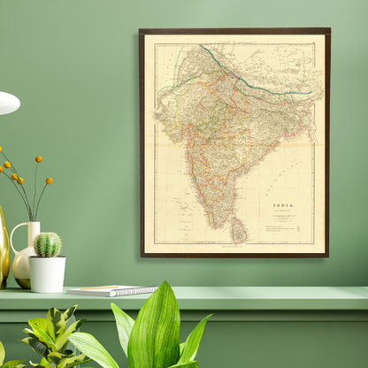 Detailed Map of India, 1832