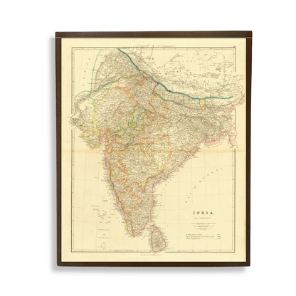 Detailed Map of India, 1832
