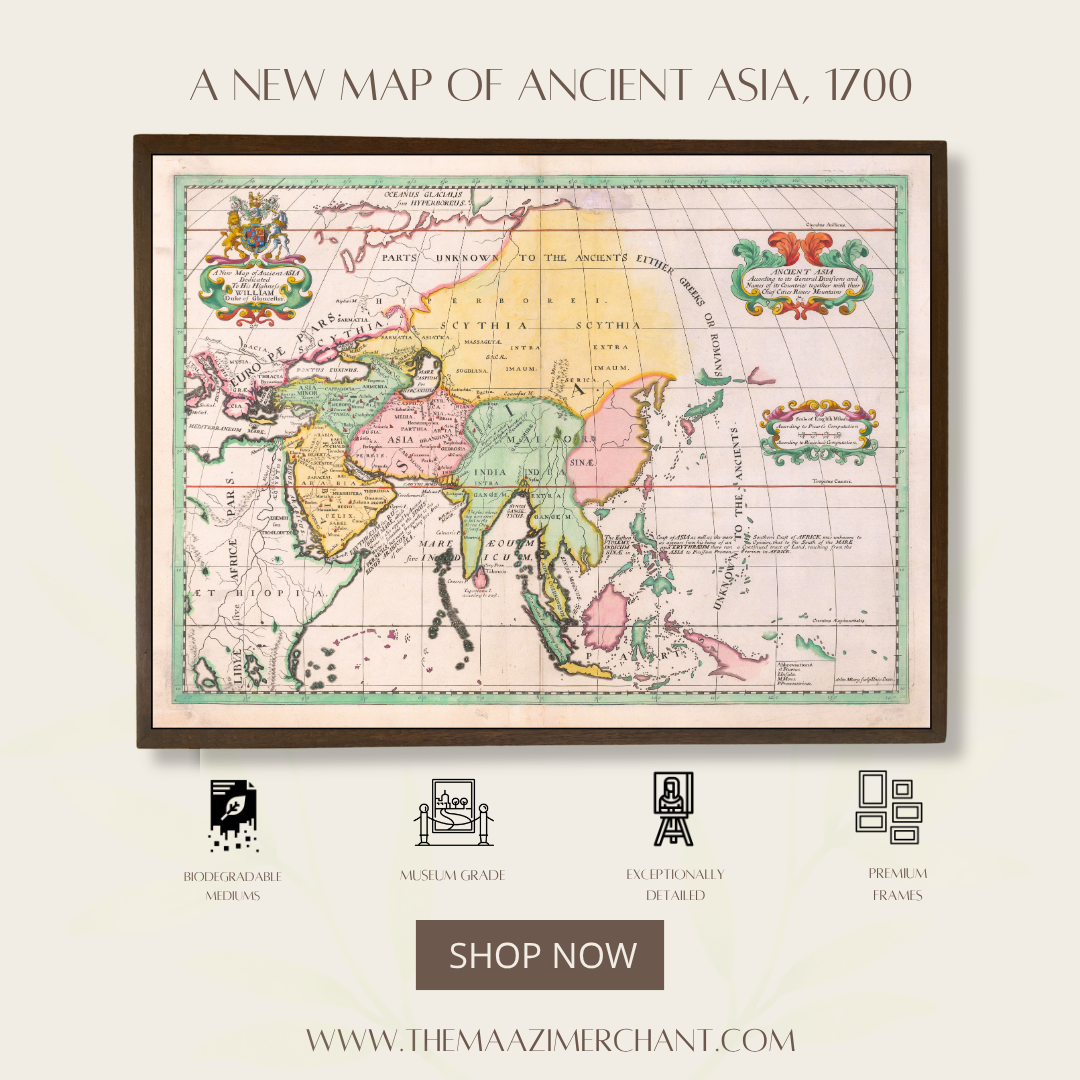 A New map of ancient Asia, 1700