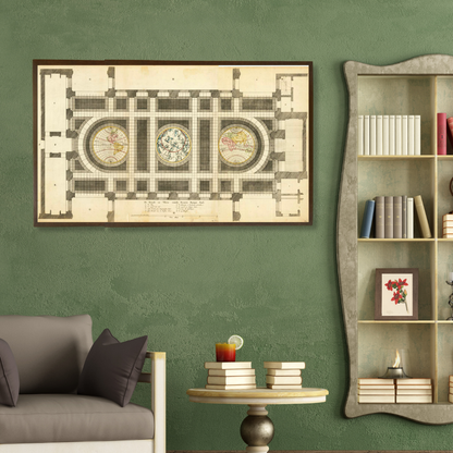 Floor Plan of Amsterdam City Hall, 1661
