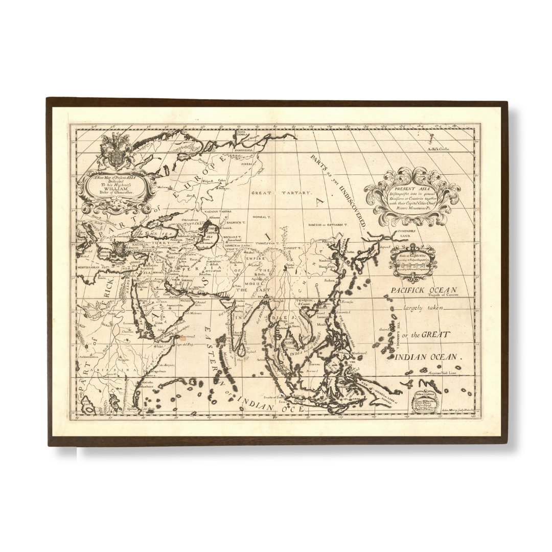 A New Map of Present Asia, 1701