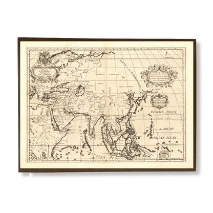 A New Map of Present Asia, 1701