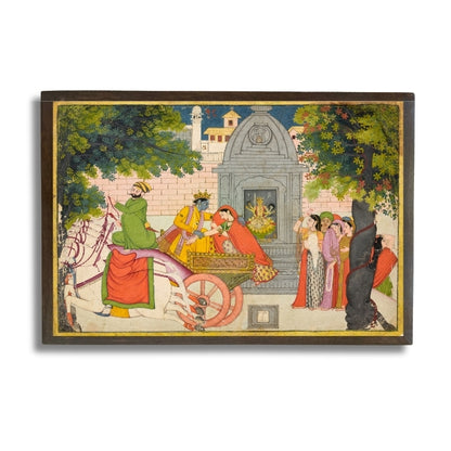 Rukmini elopes with Krishna