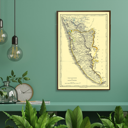 Travancore & Cochin States, 1854