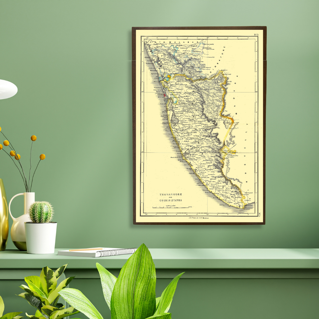 Travancore & Cochin States, 1854