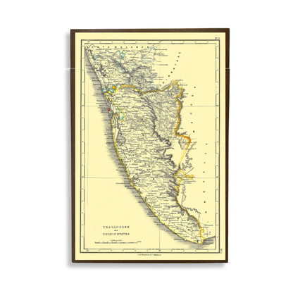 Travancore & Cochin States, 1854