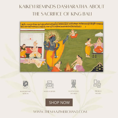 Kaikeyi Reminds Dasharatha About the Sacrifice of King Bali