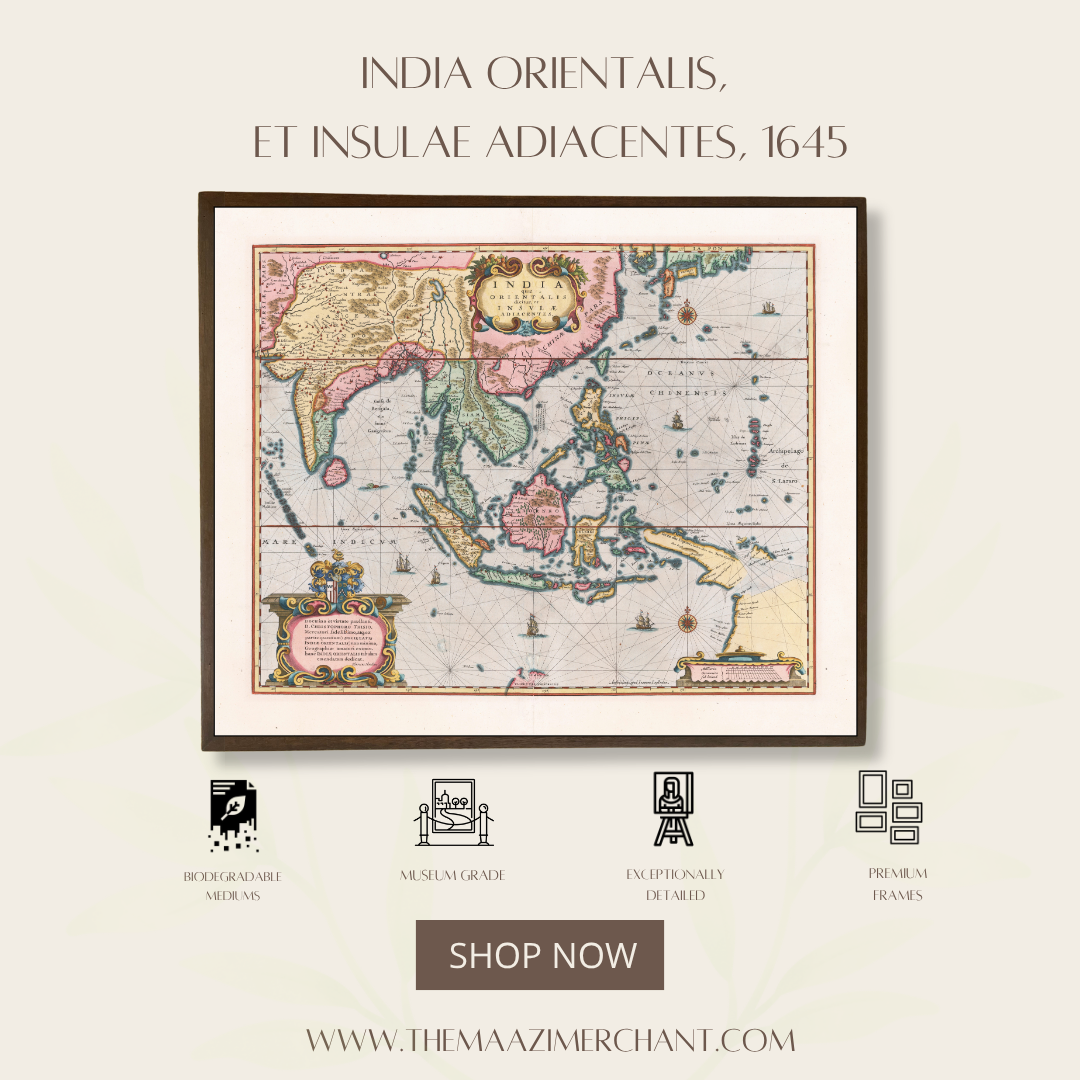 India Orientalis, Et Insulae Adiacentes,1645