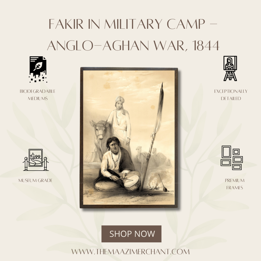 Fakir in Military Camp, Anglo-Afghan War, 1844