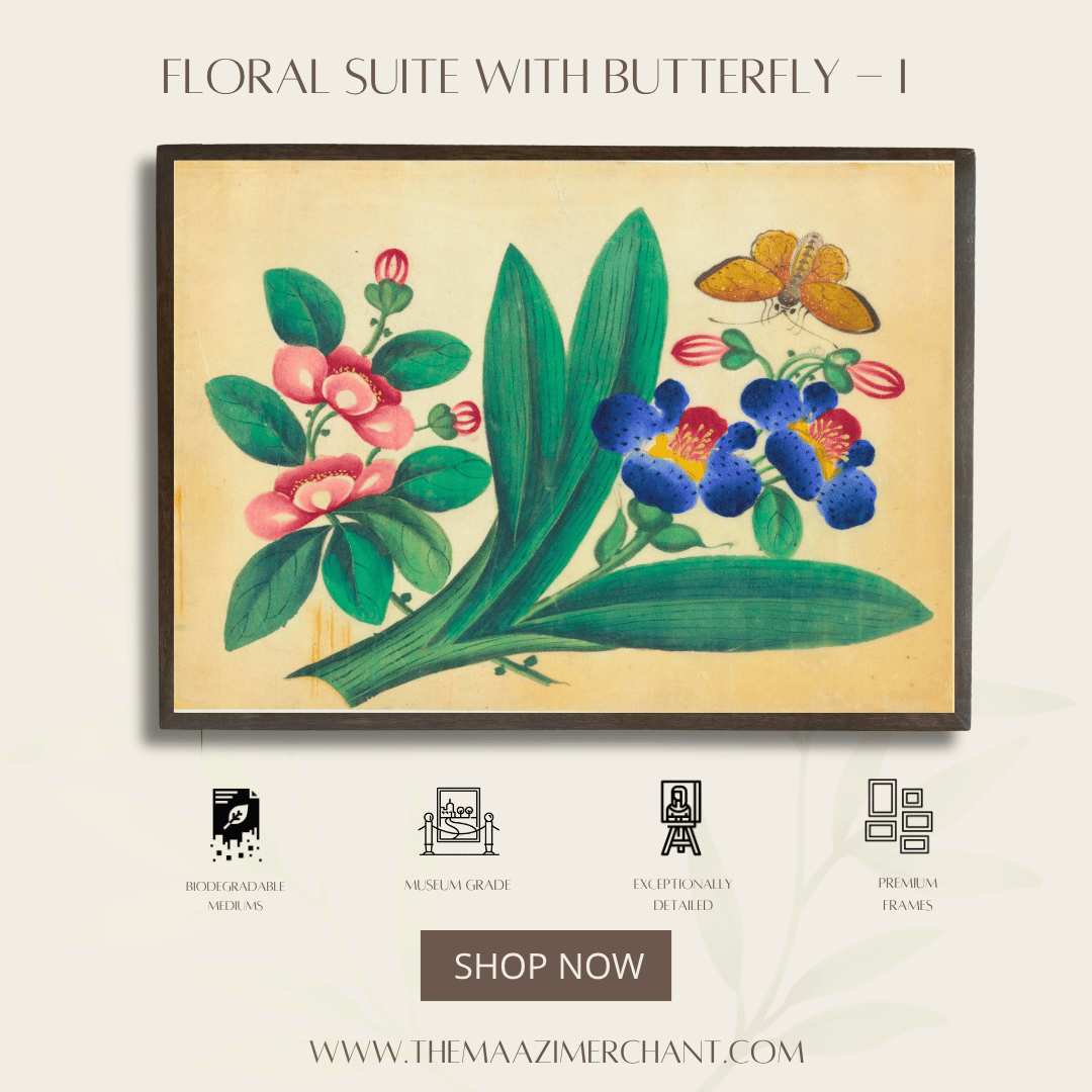 Floral Suite with Butterfly - I