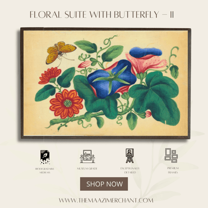 Floral Suite with Butterfly - II