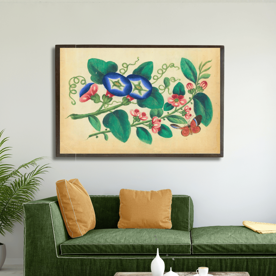Floral suite with butterfly - IV