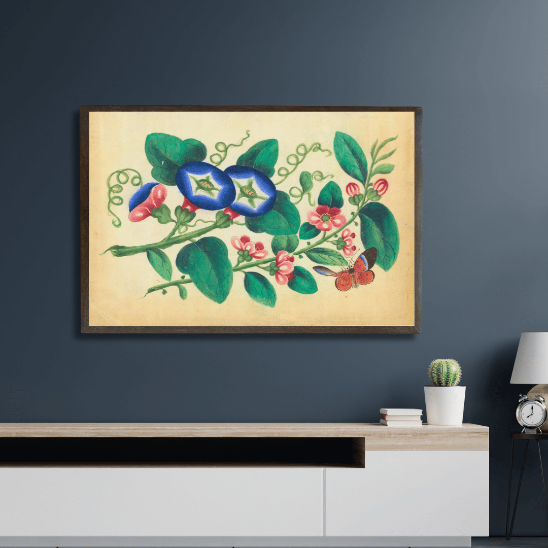 Floral suite with butterfly - IV