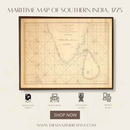 Maritime Map of Southern India, 1775