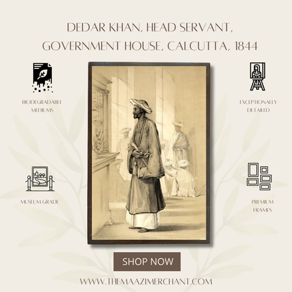 Dedar Khan, Head Servant, Govenrnment House, Calcutta, 1844