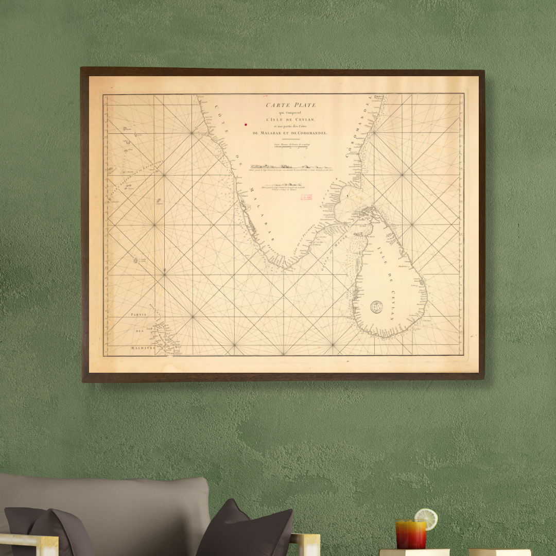 Maritime Map of Southern India, 1775