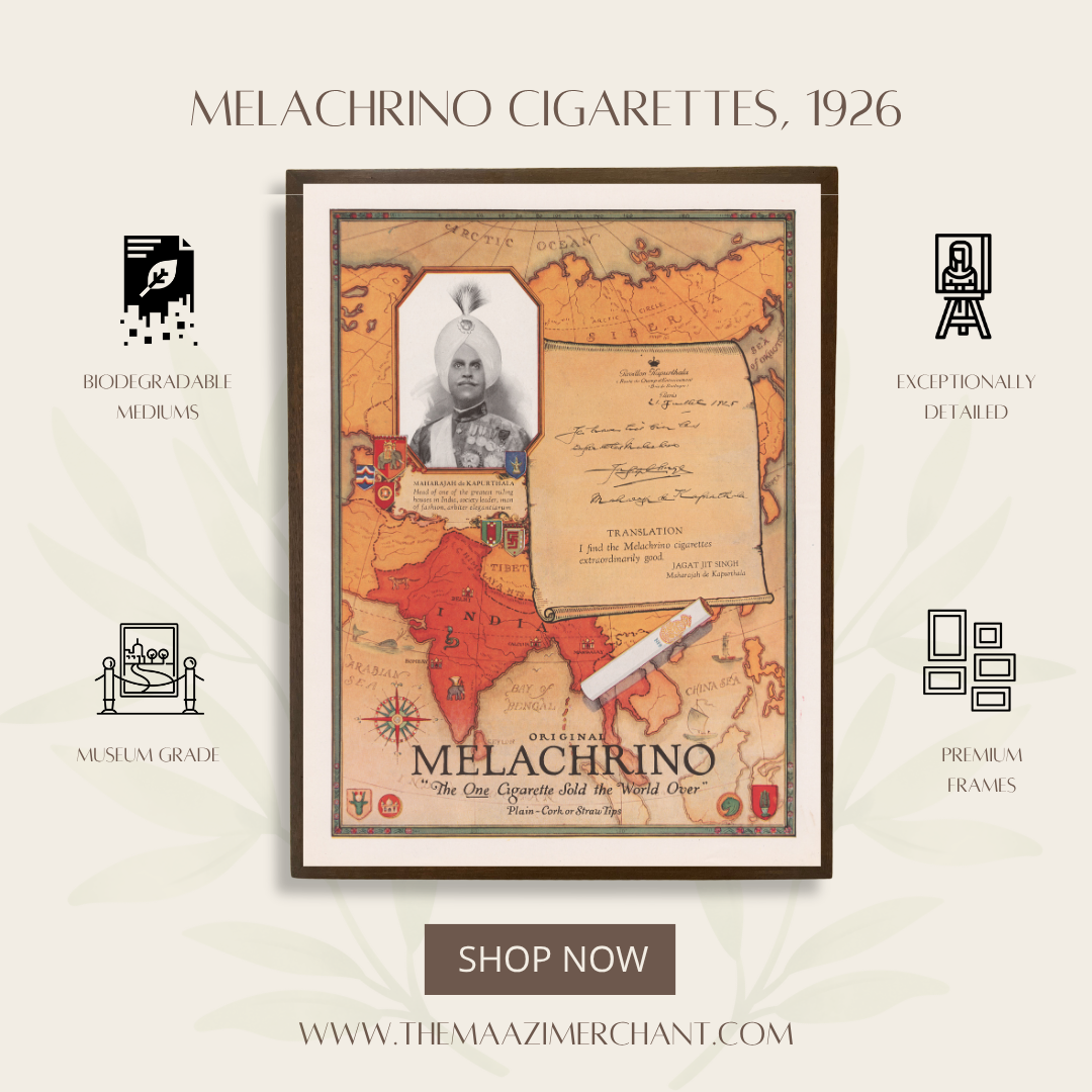 Melachrino Cigarettes, 1926