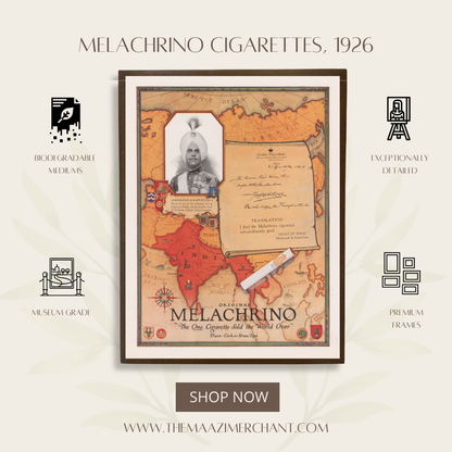 Melachrino Cigarettes, 1926