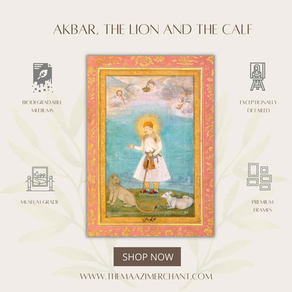 Akbar, the lion and the calf