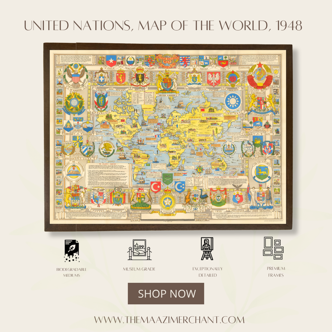 United Nations Map of the World, 1948