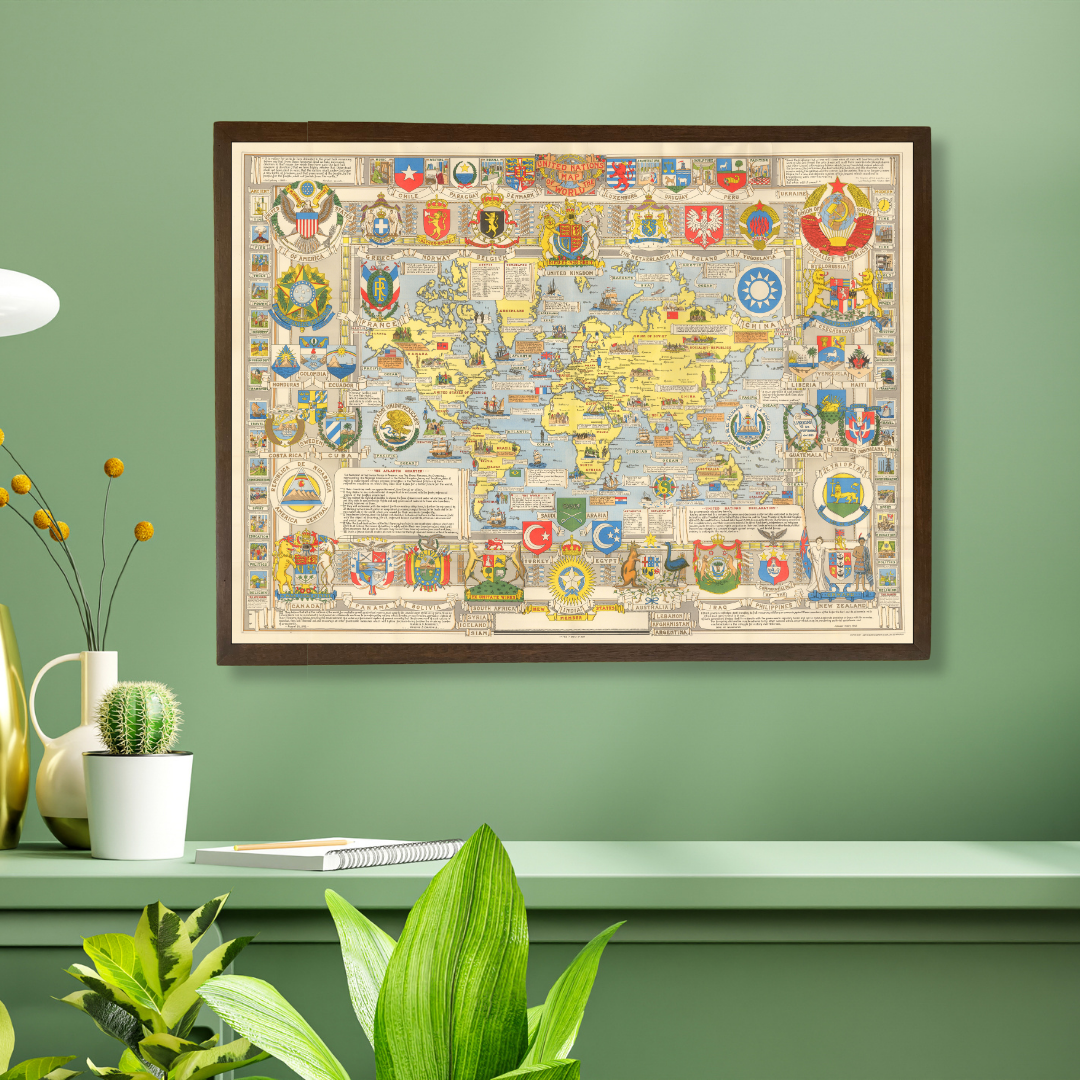 United Nations Map of the World, 1948