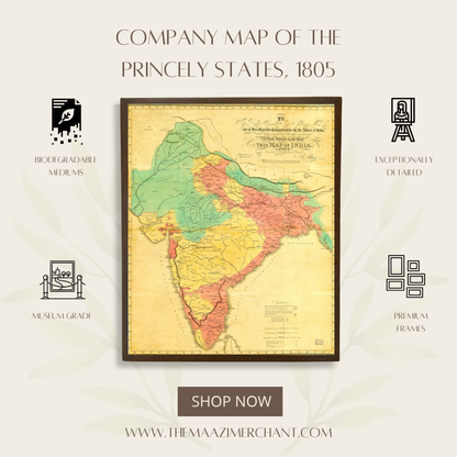 Company Map of the Princely States, 1805