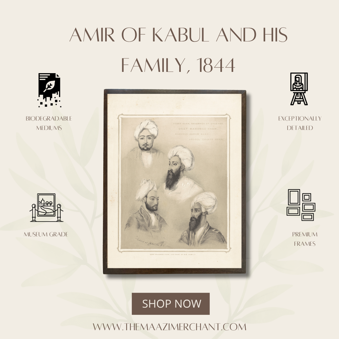 Amir of Kabul and his family, 1844