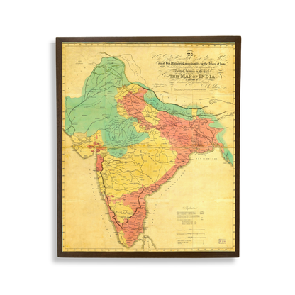 Company Map of the Princely States, 1805