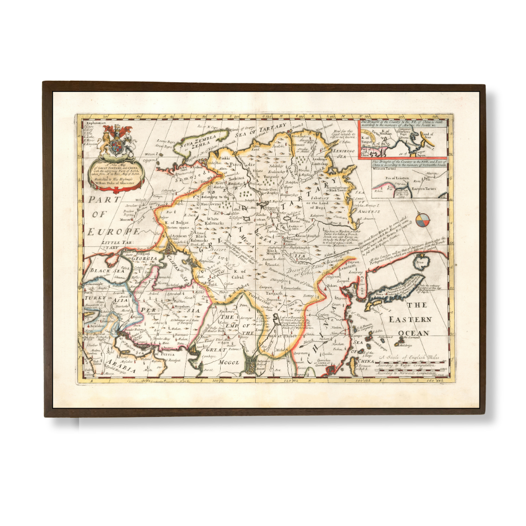 Great Tartary, China and India, 1700